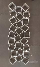 scultura moderna in ferro zincato 