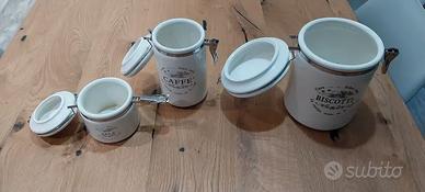 Set barattoli ceramica