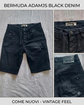 Bermuda Adamjs Black Denim