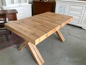 NUOVO TAVOLO 160x90 all. 410x90 ROVERE NODATO