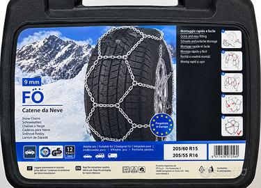 Catene da neve FÖ 9 mm – 205/55 R16 e 205/60 R15