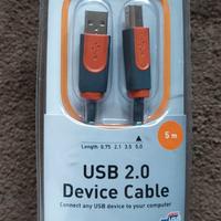 Cavo USB 5 metri plug A - B