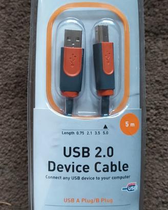 Cavo USB 5 metri plug A - B