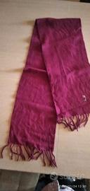 Sciarpa sciarpina lana rossa 130 x 23 cm