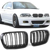 GRIGLIE BMW E46 COUPE CABRIO LOOK M4 NERO LUCIDO