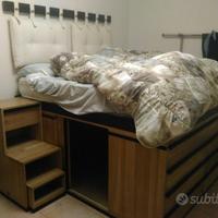 Camera matrimoniale letto contenitore orientale