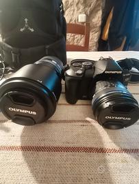 Olympus e510 +zuiko digital 70-300 mm +accessori 