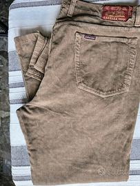 Pantaloni Carrera Jeans Velluto a Coste Marroni