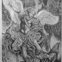 Riproduzione quadro San Michele