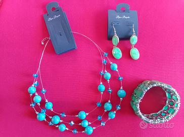 Collana orecchini e bracciale 