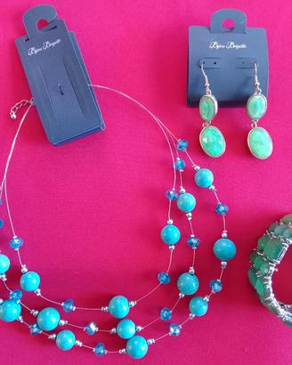 Collana orecchini e bracciale 
