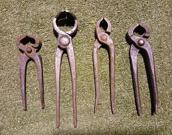 Set di tenaglie antiche da collezione