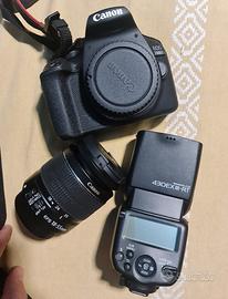 fotocamera canon eos 2000+flash 430ex 