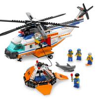 Lego City 7738-Coast Guard Helicopter & Life Raft