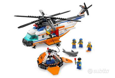 Lego City 7738-Coast Guard Helicopter & Life Raft