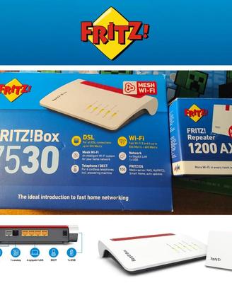 Kit MESH FRITZ!Box 7530 + FRITZ!Repeater 1200 AX -
