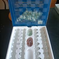 Gioco Scacchi e Dama in vetro 