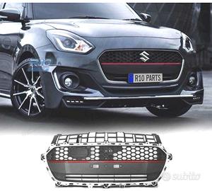 GRIGLIA PER SUZUKI SWIFT VI 17- NERO CROMATO