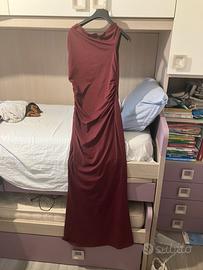 vestito rosso lungo