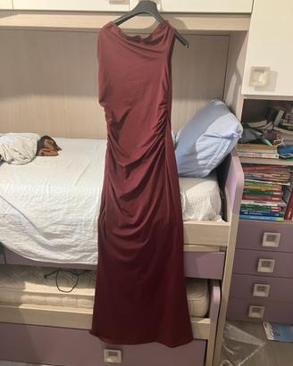 vestito rosso lungo