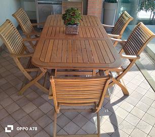 tavolo giardino  in legno 