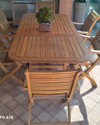 tavolo giardino  in legno 