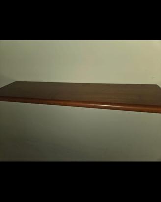 mensola legno massiccio con supporti per muro 