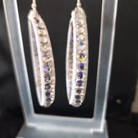 orecchini strass bianchi Danza ballo latino americ