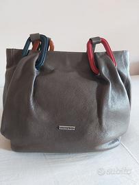 Borsa pelle marrone
