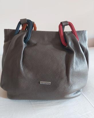 Borsa pelle marrone