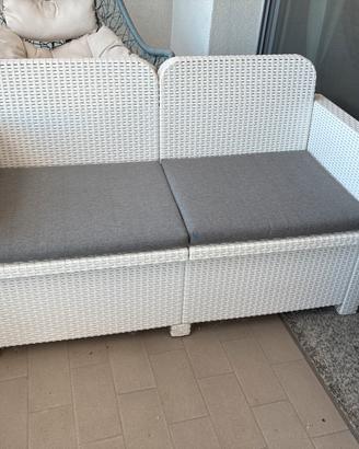 Set in RATTAN bianco