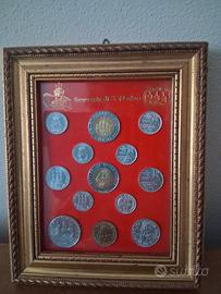 quadro con monete San Marino 