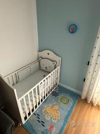 Lettino con materasso