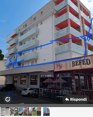 Trilocale arredato di cucina