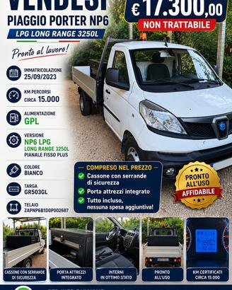 Piaggio Porter NP6 GPL Long Range