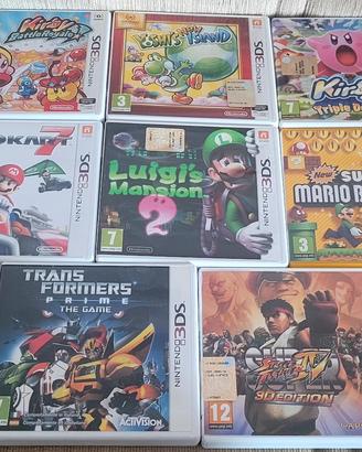 lotto 8 giochi nintendo 3ds mario, Kirby, Yoshi 
