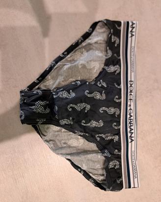 slip blu uomo dolce e gabbana taglia 4 cavalluccio