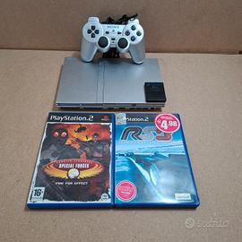 Ps2 silver joystick memory card e giochi