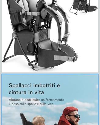 Zaino da trekking porta bimbo
