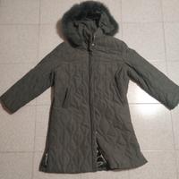 Cappotto donna con cappuccio in volpe