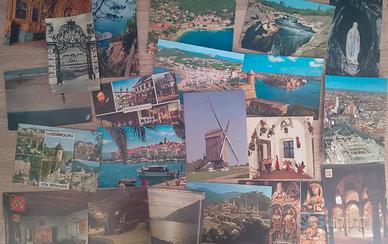 21 Cartoline d'Epoca Europa Estera Anni 60/70