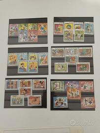 lotto serie schede francobolli vari 
