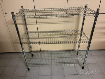 Scaffale Ikea modello OMAR 3 piani galvanizzato