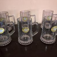 6 Boccali Birra Tedeschi originali lt 0,51