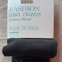 Collant nero con stelline Goldenpoint