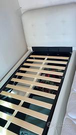 Letto contenitore singolo e materasso