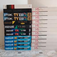 Lotto 40 Videocassette VHS TDK, Sony, Maxell ecc.