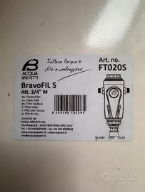filtro acquabrevetti FT020S Nuovo attacco 3/4