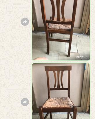 Sedie in legno