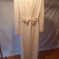 abito sposa cerimonia in seta nuovo vintage